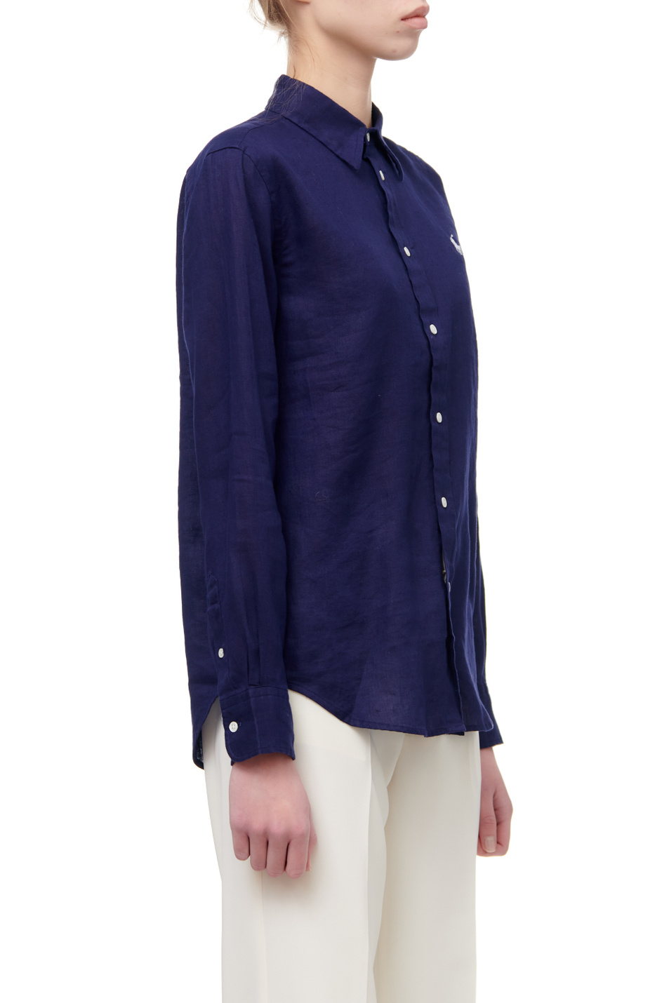 Женский Polo Ralph Lauren Рубашка из натурального льна (цвет ), артикул 211827658004 | Фото 5