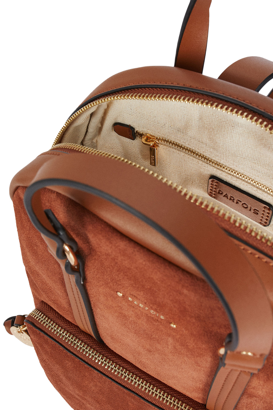 Parfois Рюкзак из комбинированной кожи с внешним карманом на молнии (цвет ), артикул 189795 | Фото 4