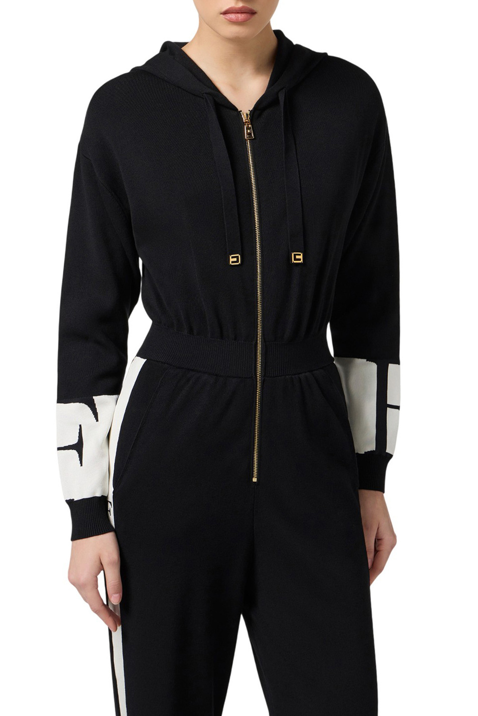 Женский Elisabetta Franchi Комбинезон с лампасами (цвет ), артикул KT61S56E2 | Фото 3