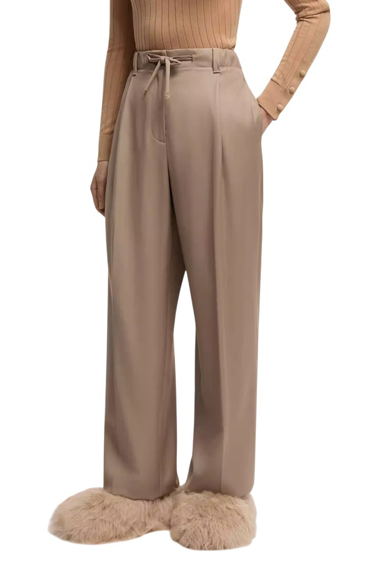 Брюки из шерсти|Основной цвет:Бежевый Женский Moncler Брюки из шерсти (цвет ), артикул K20932A00018-598XP | Фото 3