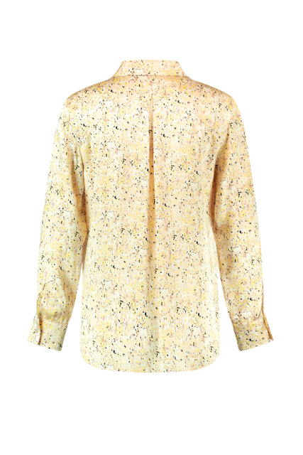Блузка из вискозы с принтом|Основной цвет:Желтый|Артикул:160008-11008 | Фото 2