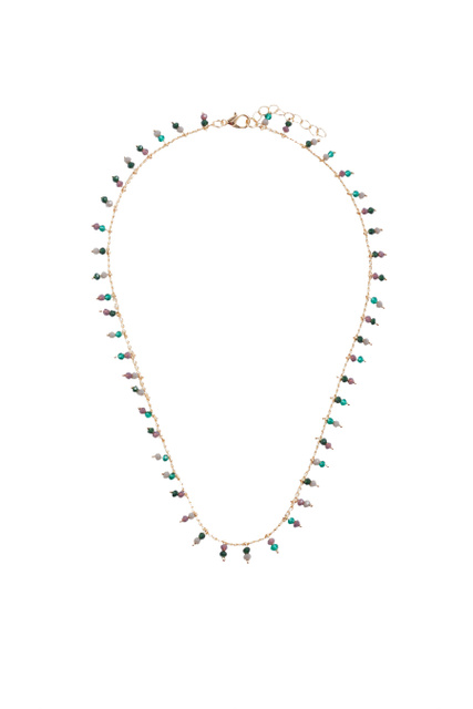 Короткое ожерелье с бусинами|Основной цвет:Мультиколор|Артикул:194061 | Фото 1