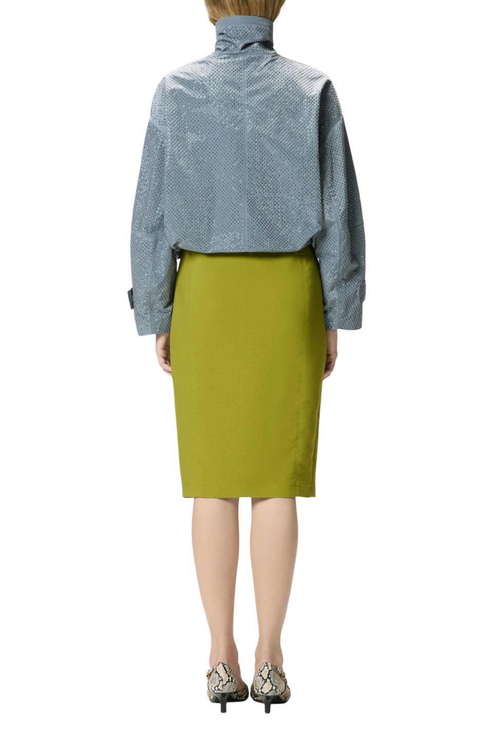 Куртка-блузон со стразами|Основной цвет:Серый Женский Pinko Куртка-блузон со стразами (цвет ), артикул 106166A31V | Фото 5