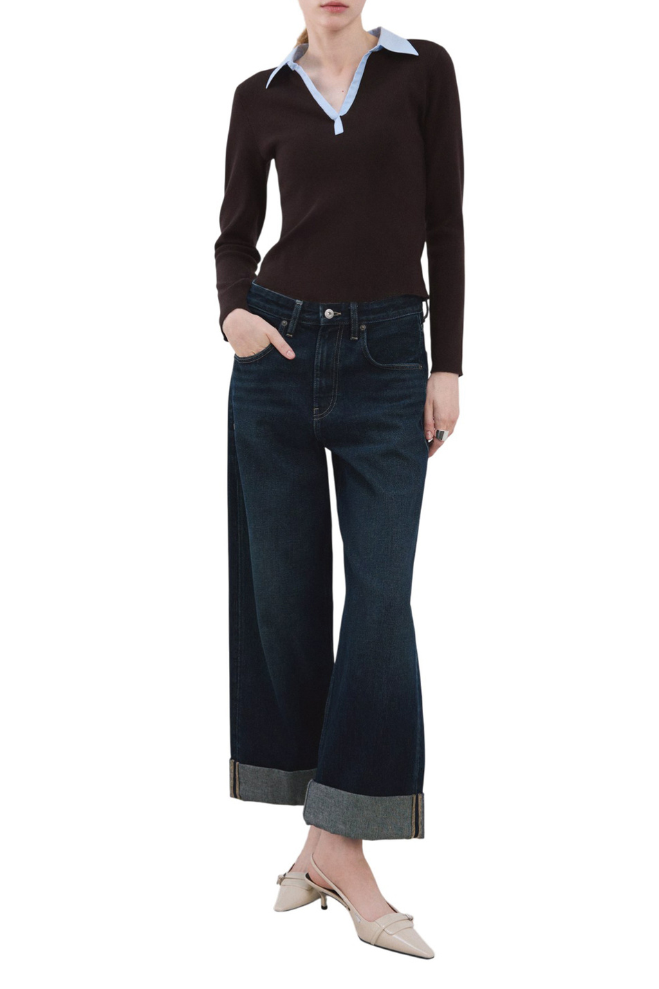 Женский Mango Джемпер-поло MARI изсмесовой вискозы (цвет ), артикул 27051330 | Фото 2