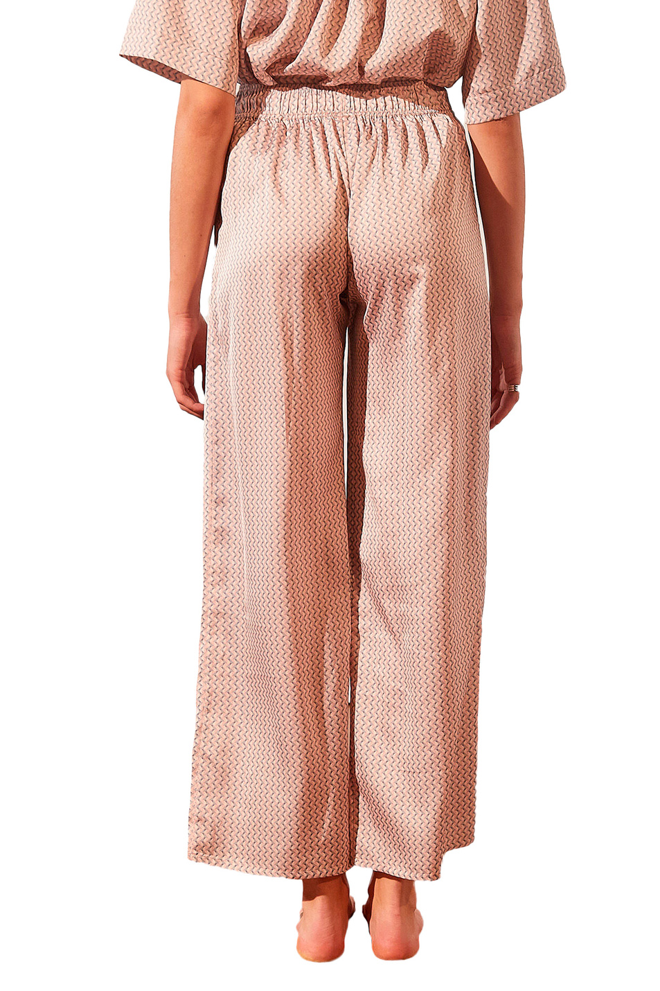 Etam Атласные пижамные брюки ERINA V2 с принтом (цвет ), артикул 6528161 | Фото 4