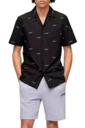 Мужской HUGO Рубашка с логотипированным принтом (цвет ), артикул 50490668 | Фото 3