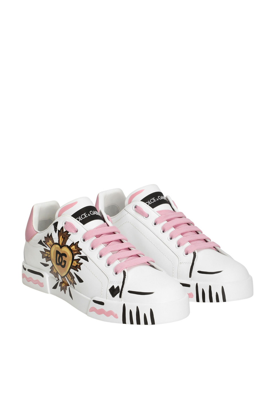 Женский Dolce & Gabbana Кеды Portofino  из натуральной кожи (цвет ), артикул CK2398-A0259 | Фото 2