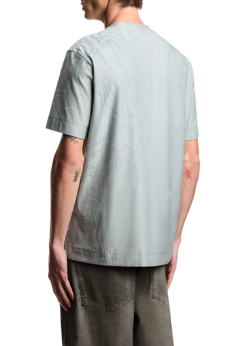 Мужской Emporio Armani Футболка из смесового хлопка (цвет ), артикул EM004644-AF23458 | Фото 4