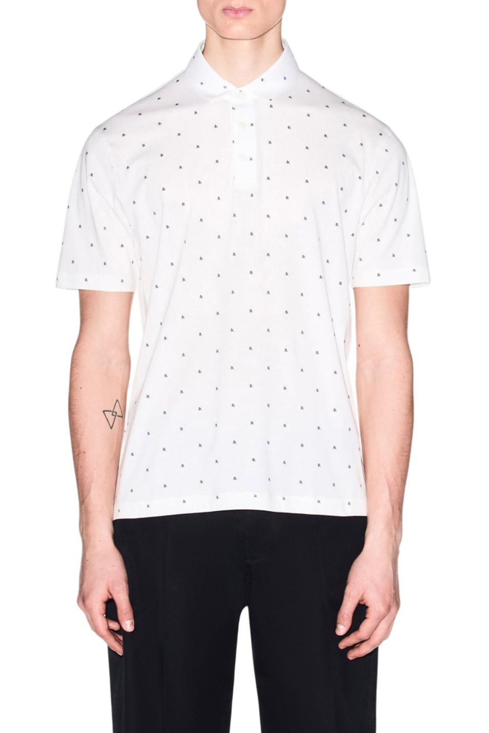 Мужской Armani Exchange Поло из хлопка с принтом (цвет ), артикул XM000735-AF10356 | Фото 4