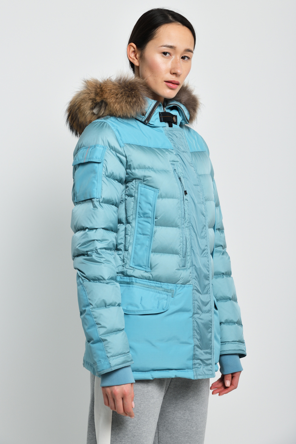Женский Parajumpers Пуховик LYNN с натуральным мехом (цвет ), артикул ML33 | Фото 3