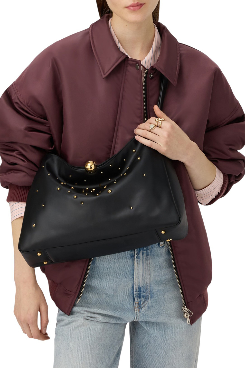 Женский Furla Сумка SFERA SOFT L из натуральной кожи (цвет ), артикул WB01895-BX4303 | Фото 6