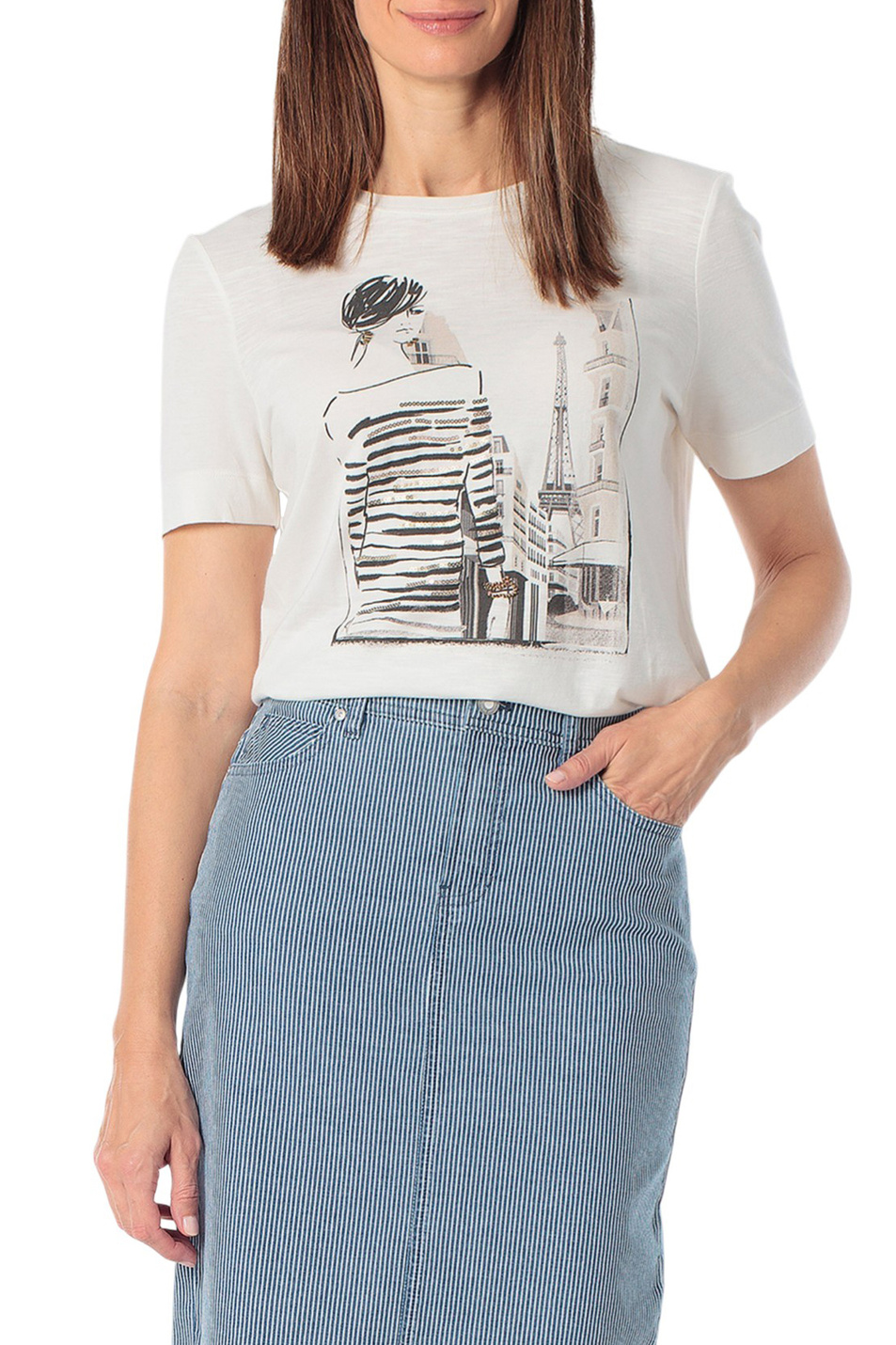 Женский Gerry Weber Футболка с принтом (цвет ), артикул N61733 | Фото 5