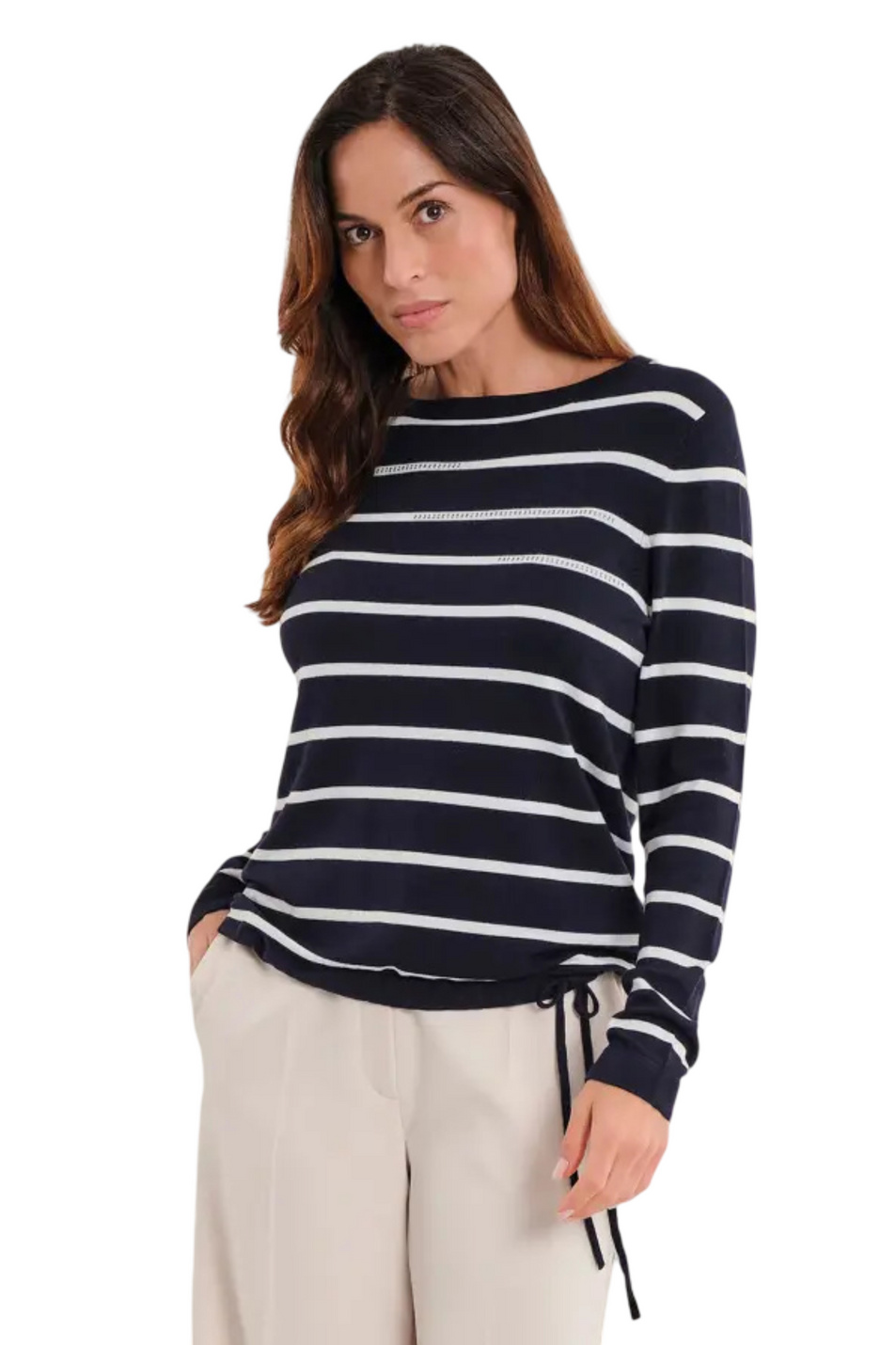 Женский Gerry Weber Джемпер в полоску (цвет ), артикул N76002 | Фото 4