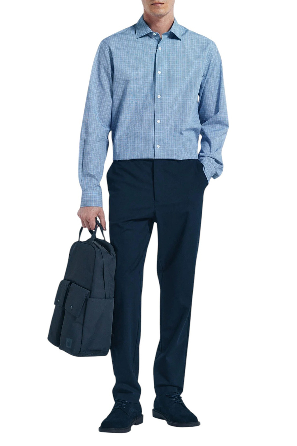 Мужской Springfield Рубашка из натурального хлопка (цвет ), артикул 1502914 | Фото 2