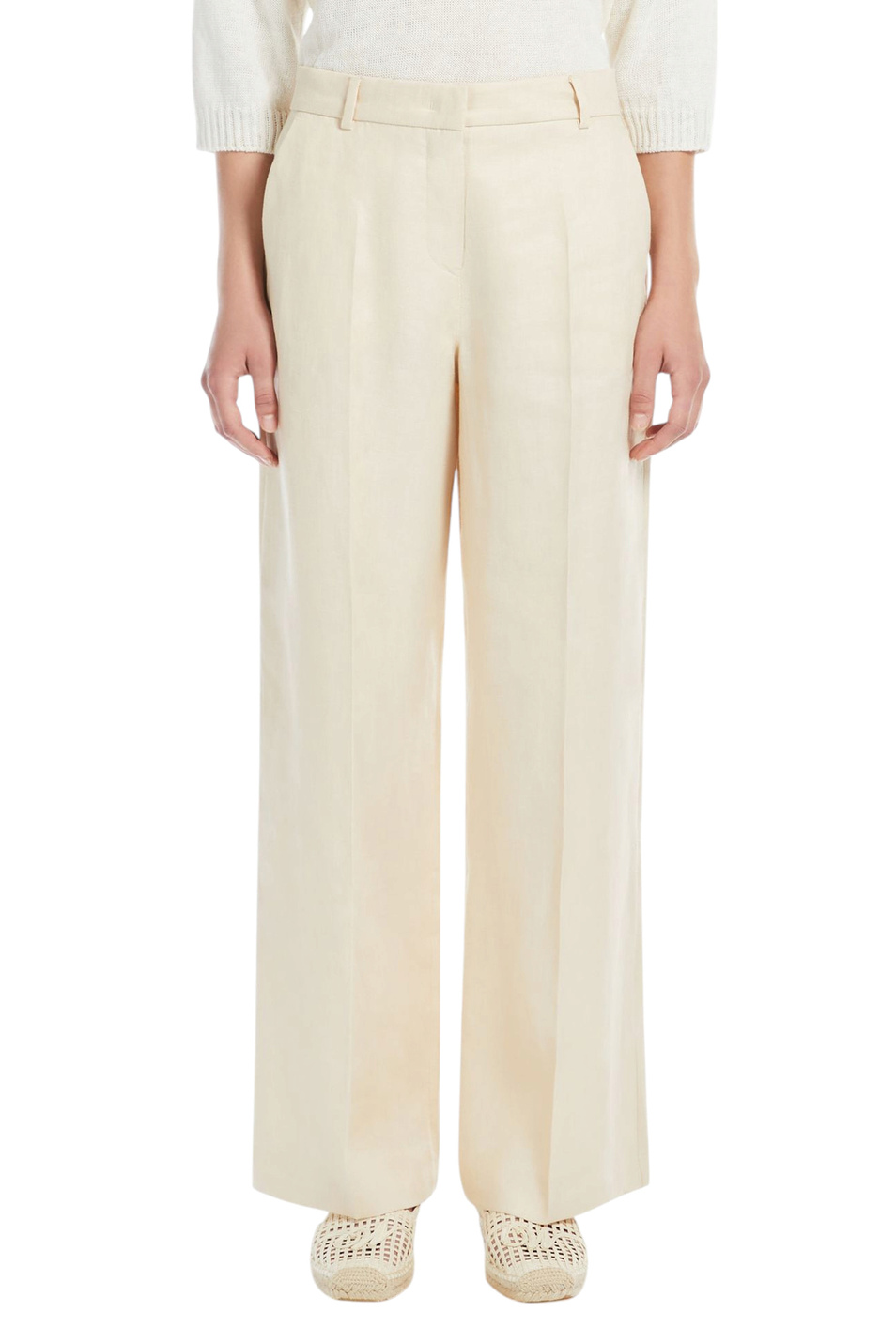 Женский Weekend Max Mara Брюки MALIZIA из льна (цвет ), артикул 2515131052 | Фото 3