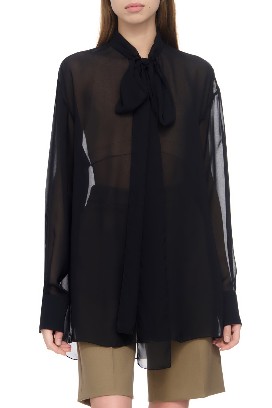 Женский Sportmax Блузка полупрозрачная PIREO (цвет ), артикул 2321960539 | Фото 3