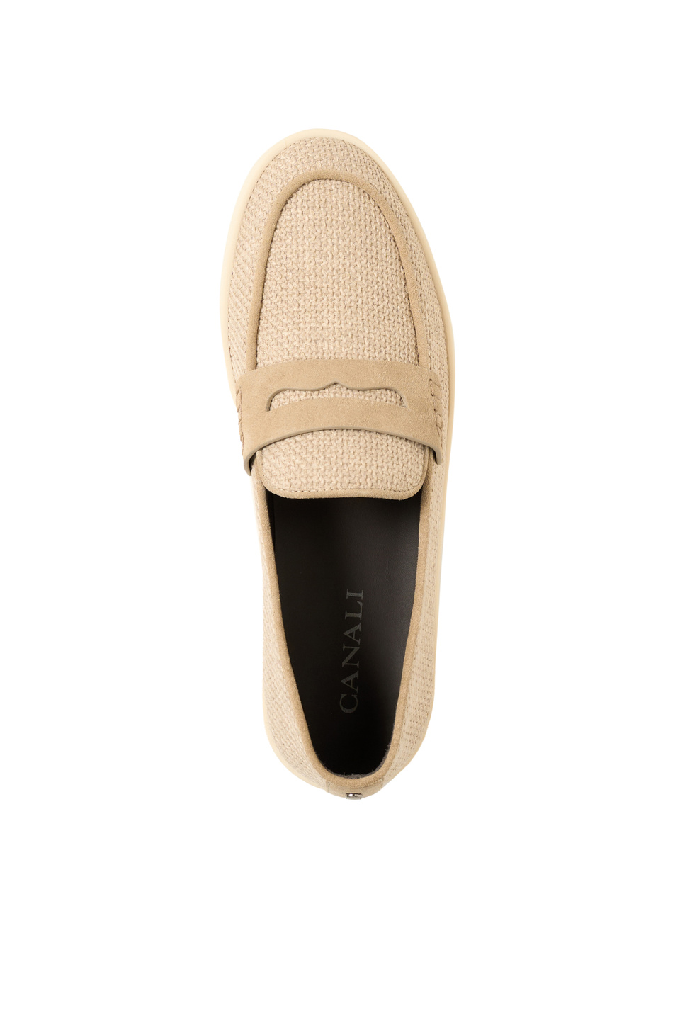 Лоферы из натуральной замши|Основной цвет:Бежевый Мужской Canali Лоферы из натуральной замши (цвет ), артикул 461217ERC01272 | Фото 4