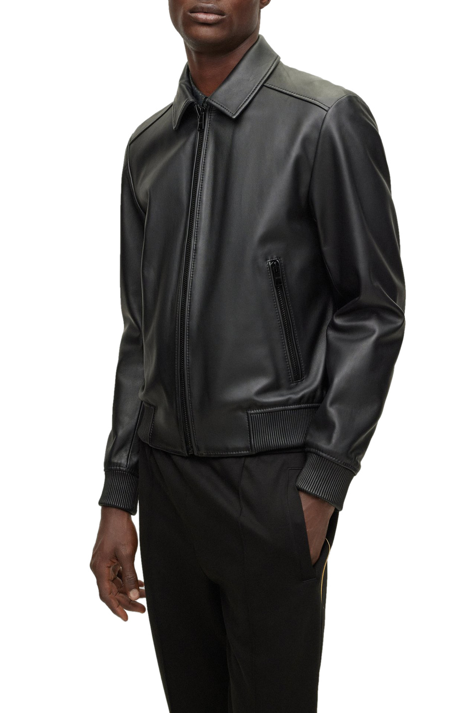 Мужской BOSS Куртка из натуральной кожи на молнии (цвет ), артикул 50482204 | Фото 3