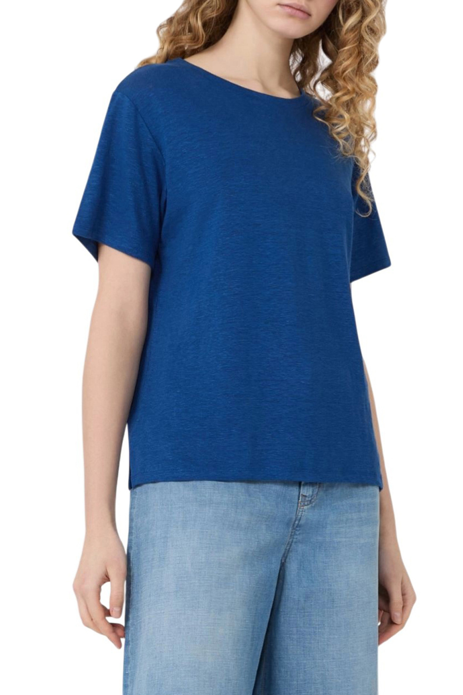 Женский Weekend Max Mara Футболка PELOTA из эластичного льна (цвет ), артикул 2615941052 | Фото 3