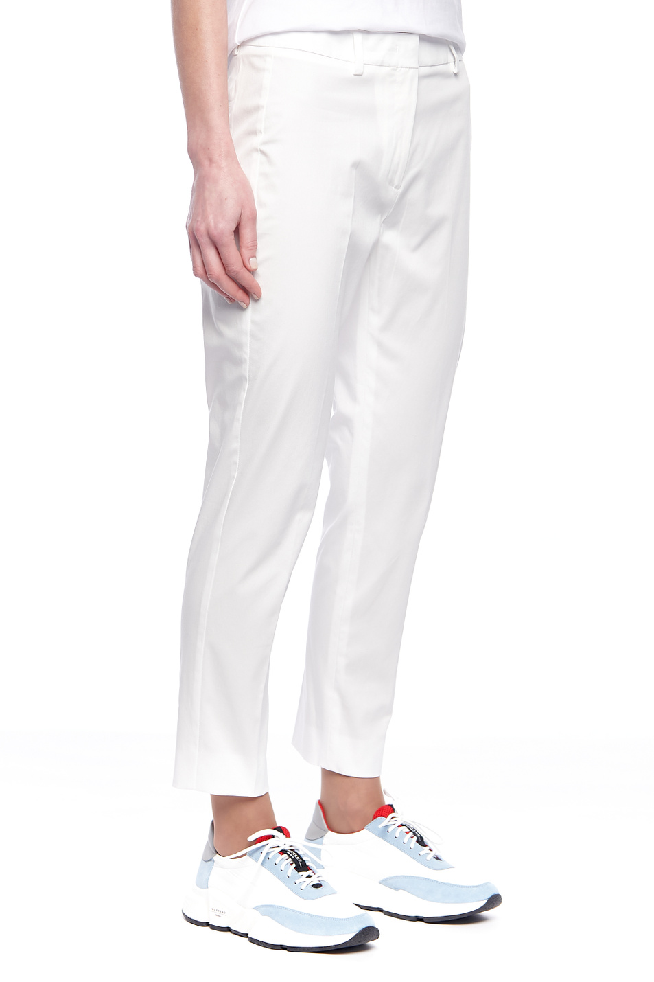 Женский Weekend Max Mara Брюки FARAONE из хлопкового габардина (цвет ), артикул 51310611 | Фото 4