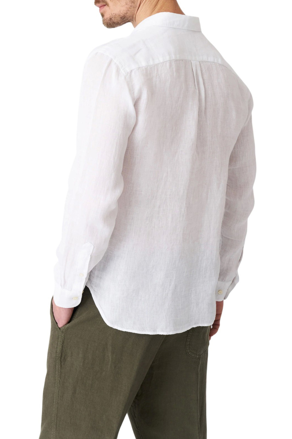 Мужской 120% Lino Рубашка из натурального льна (цвет ), артикул 33ALIM14250000115 | Фото 3