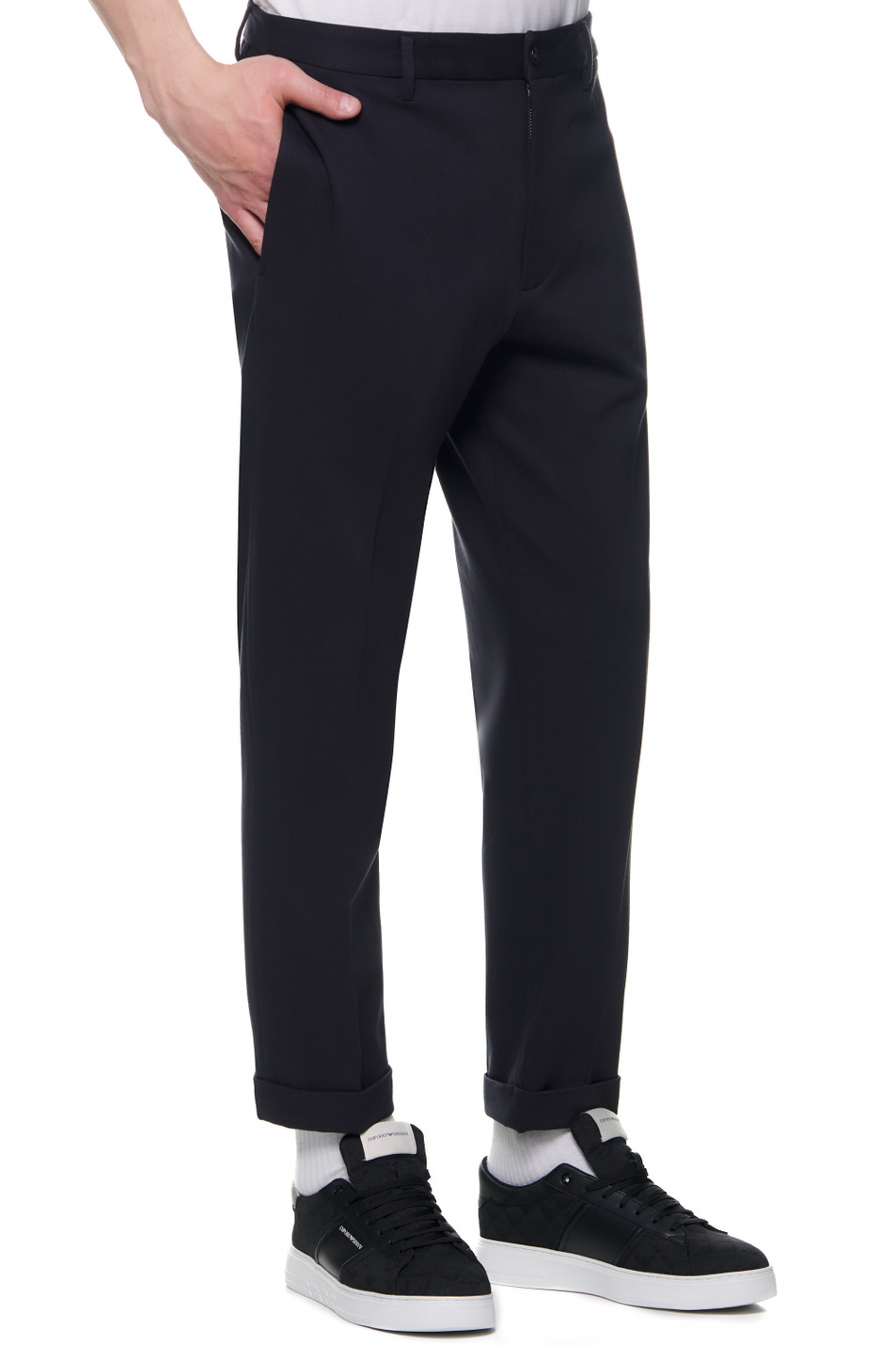Emporio Armani Однотонные брюки чинос (цвет ), артикул 3L1PAB-1JUSZ | Фото 3