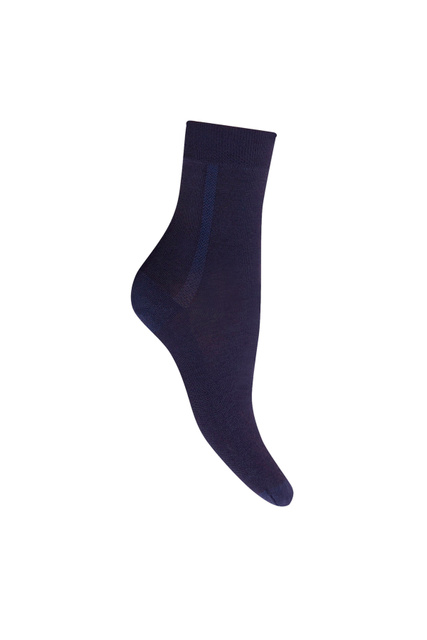 Носки из смесовой шерсти мериноса|Основной цвет:Синий|Артикул:41316 | Фото 1