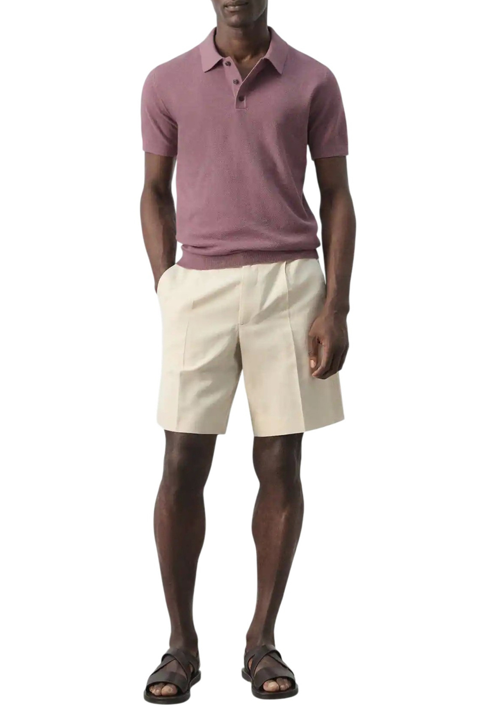 Мужской Mango Man Поло ANDREW из смесового хлопка (цвет ), артикул 27045944 | Фото 2