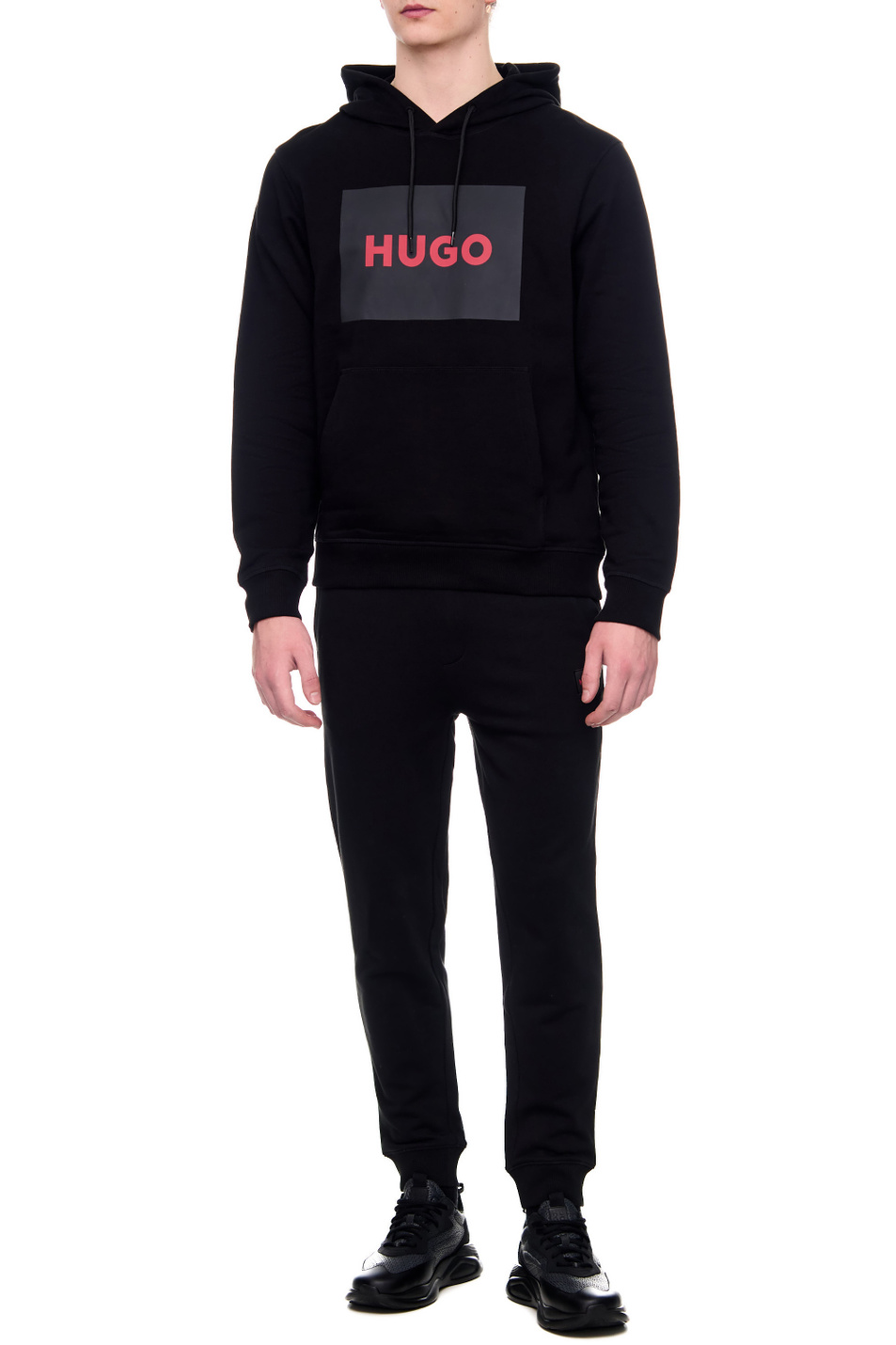 Мужской HUGO Худи с контрастным логотипом (цвет ), артикул 50473168 | Фото 2
