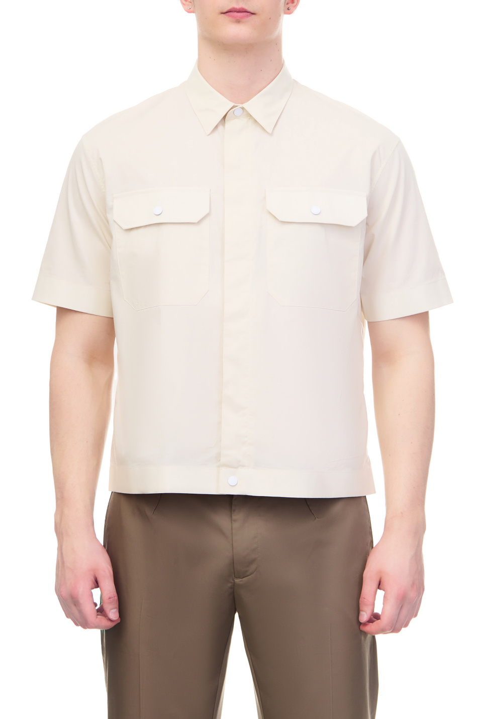 Мужской Emporio Armani Рубашка из натурального хлопка (цвет ), артикул 3R1CQ6-1NVZZ | Фото 1
