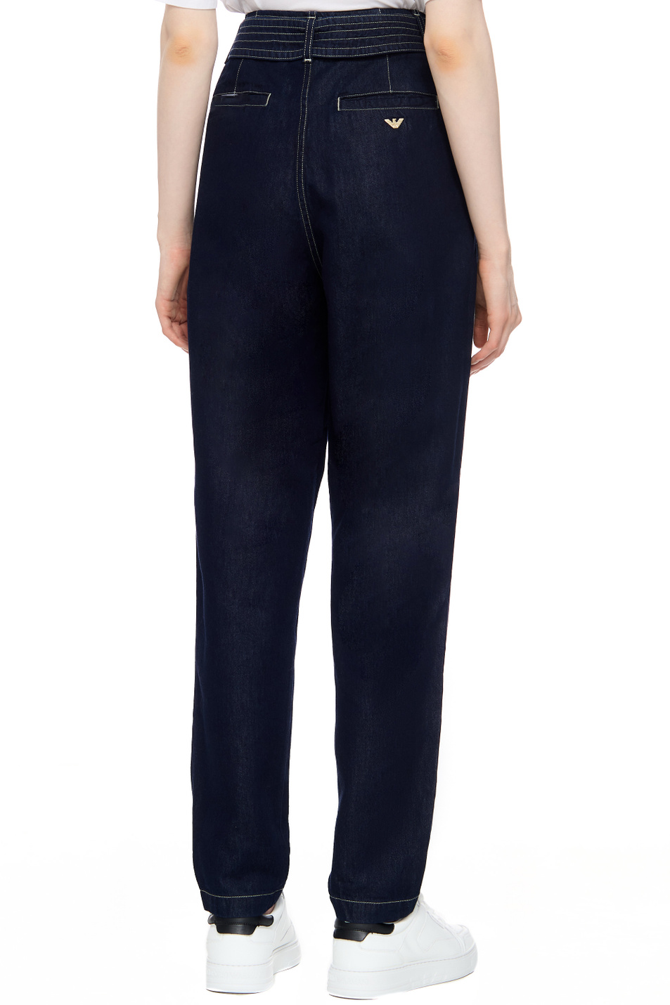 Женский Emporio Armani Джинсы из хлопка и лиоцелла (цвет ), артикул 6R2J9A-2DASZ | Фото 6