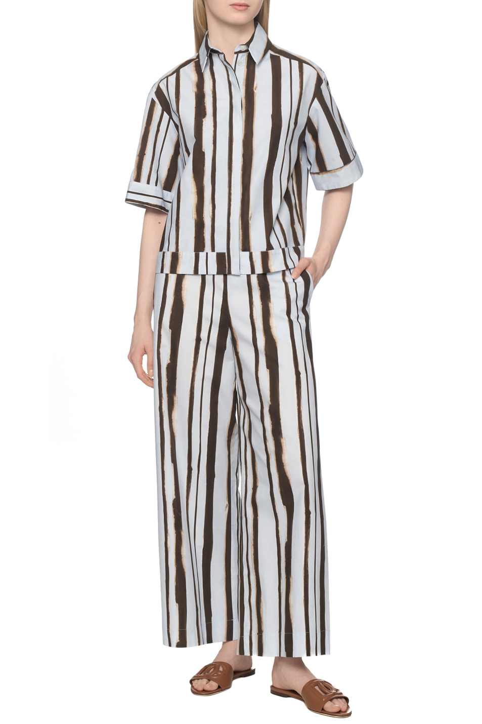 Женский Max Mara Рубашка PALLORE из хлопка (цвет ), артикул 2616111048 | Фото 3