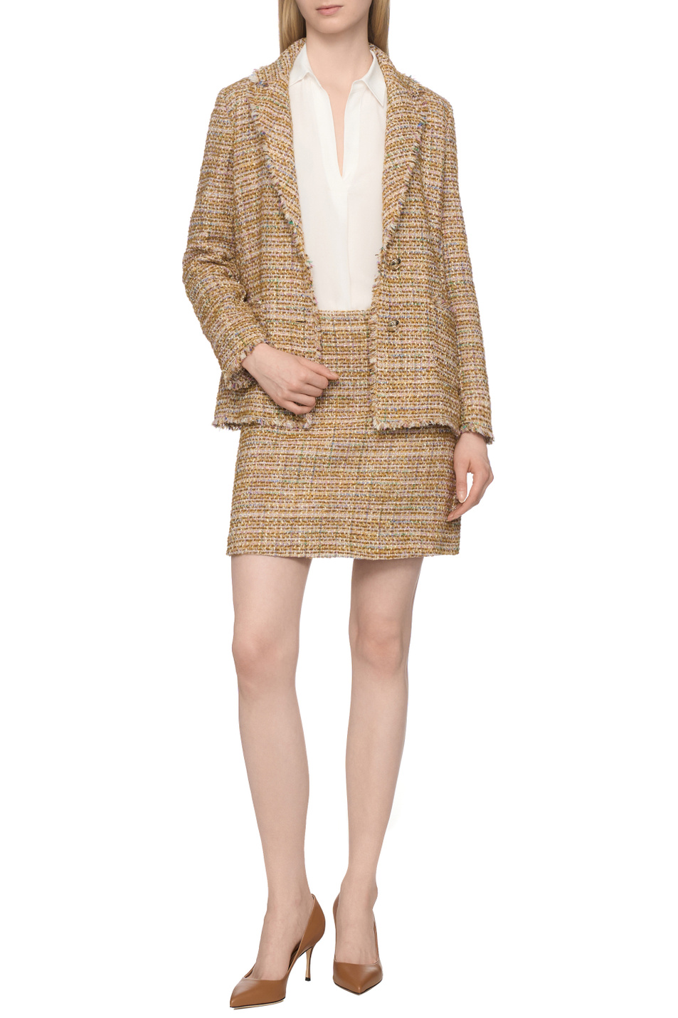 Женский iBLUES Жакет APOLLO твидовый (цвет ), артикул 2527046061 | Фото 3