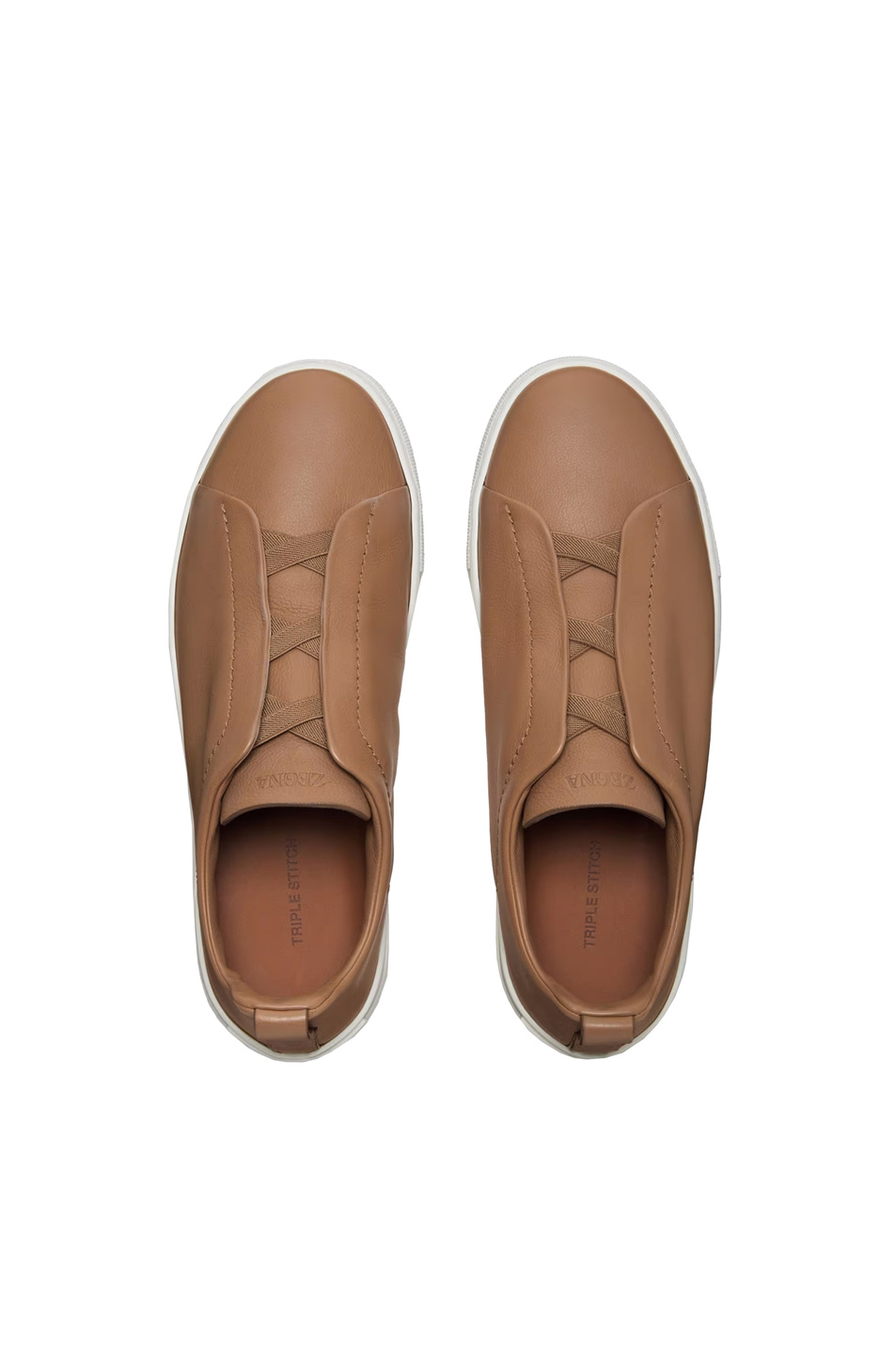 Мужской Zegna Кеды Triple Stitch™ SECONDSKIN из натуральной кожи (цвет ), артикул LHOTA-S5207Z-ATC | Фото 5