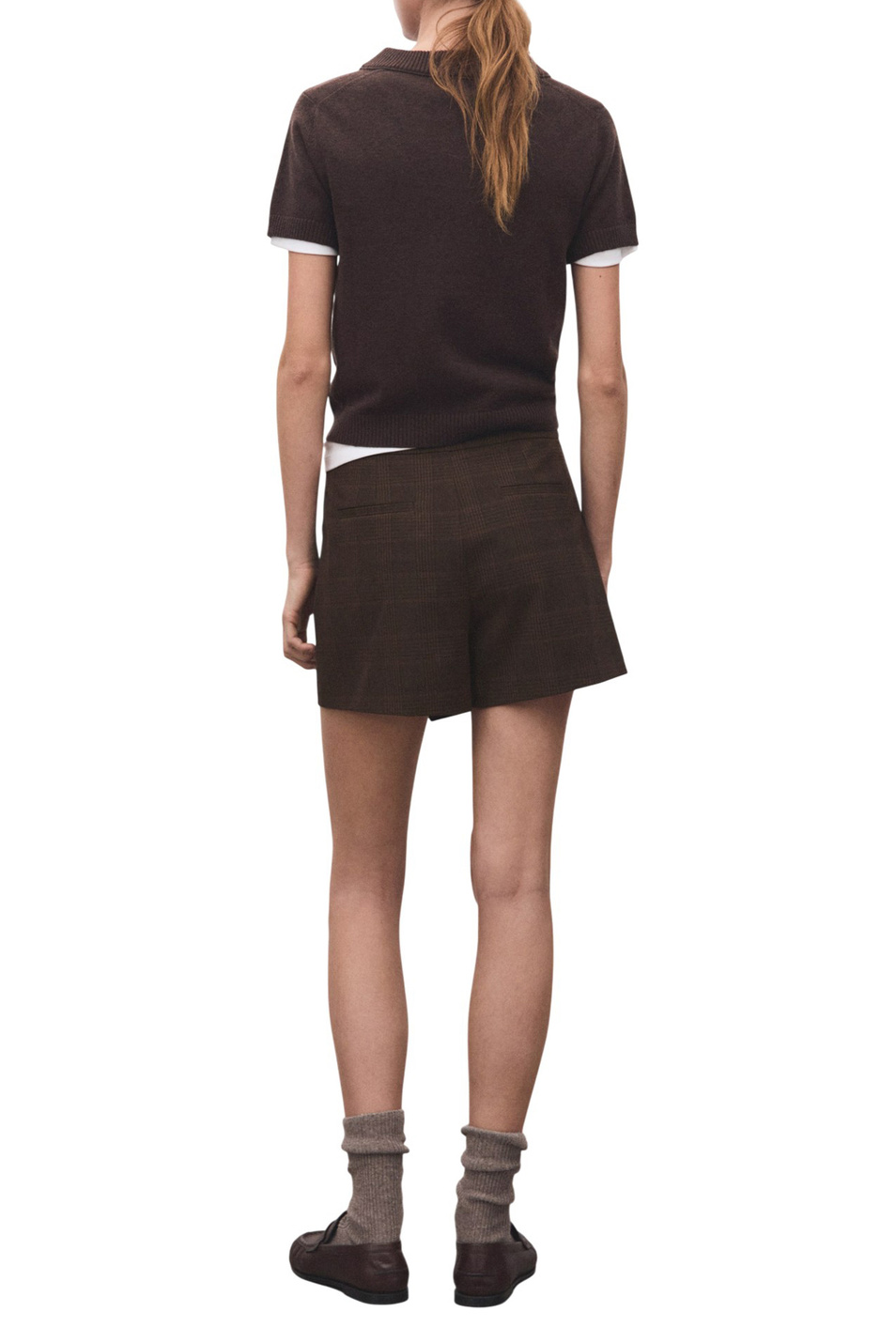 Женский Mango Юбка-шорты KLIMT в клетку (цвет ), артикул 27081323 | Фото 4