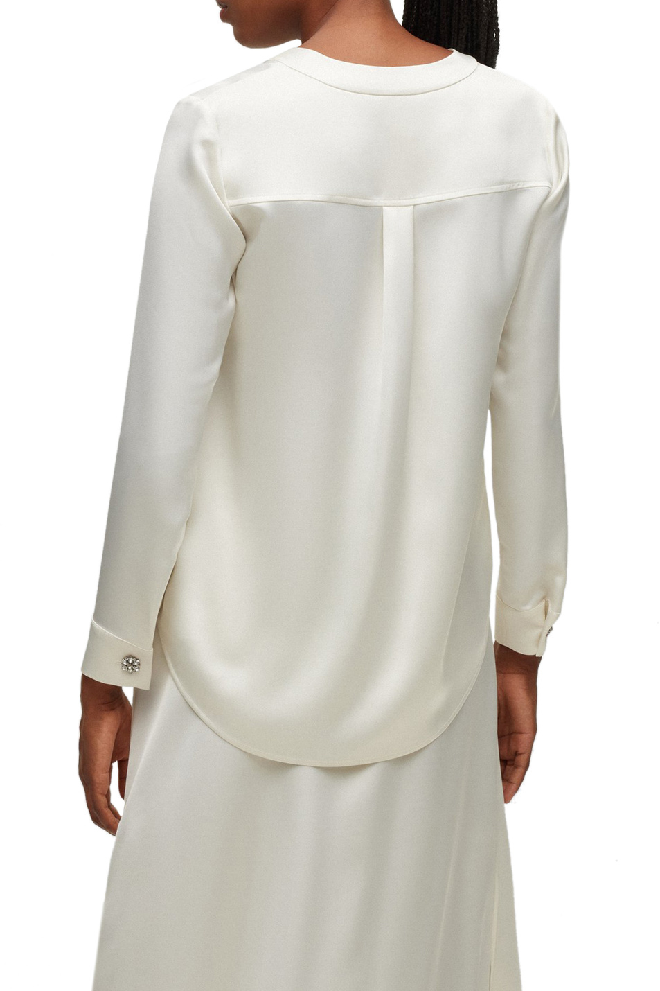 Женский BOSS Блузка с длинными рукавами и V-образным вырезом (цвет ), артикул 50482874 | Фото 4