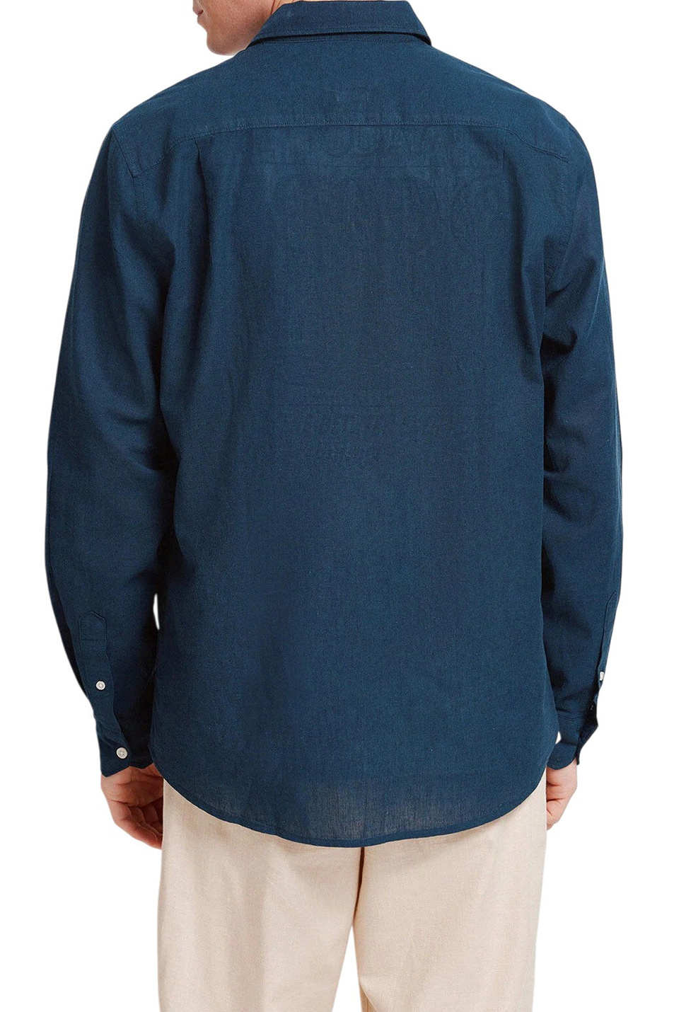 Мужской Springfield Рубашка из хлопка и льна (цвет ), артикул 0993387 | Фото 3