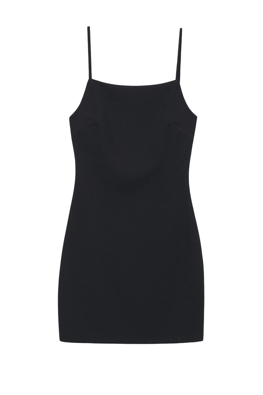 Приталенное фактурное платье NUVERTU1|Основной цвет:Черный|Артикул:17090183 | Фото 1