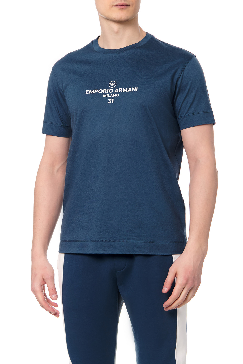 Мужской Emporio Armani Футболка из натурального хлопка (цвет ), артикул 3L1TCP-1JSAZ | Фото 1