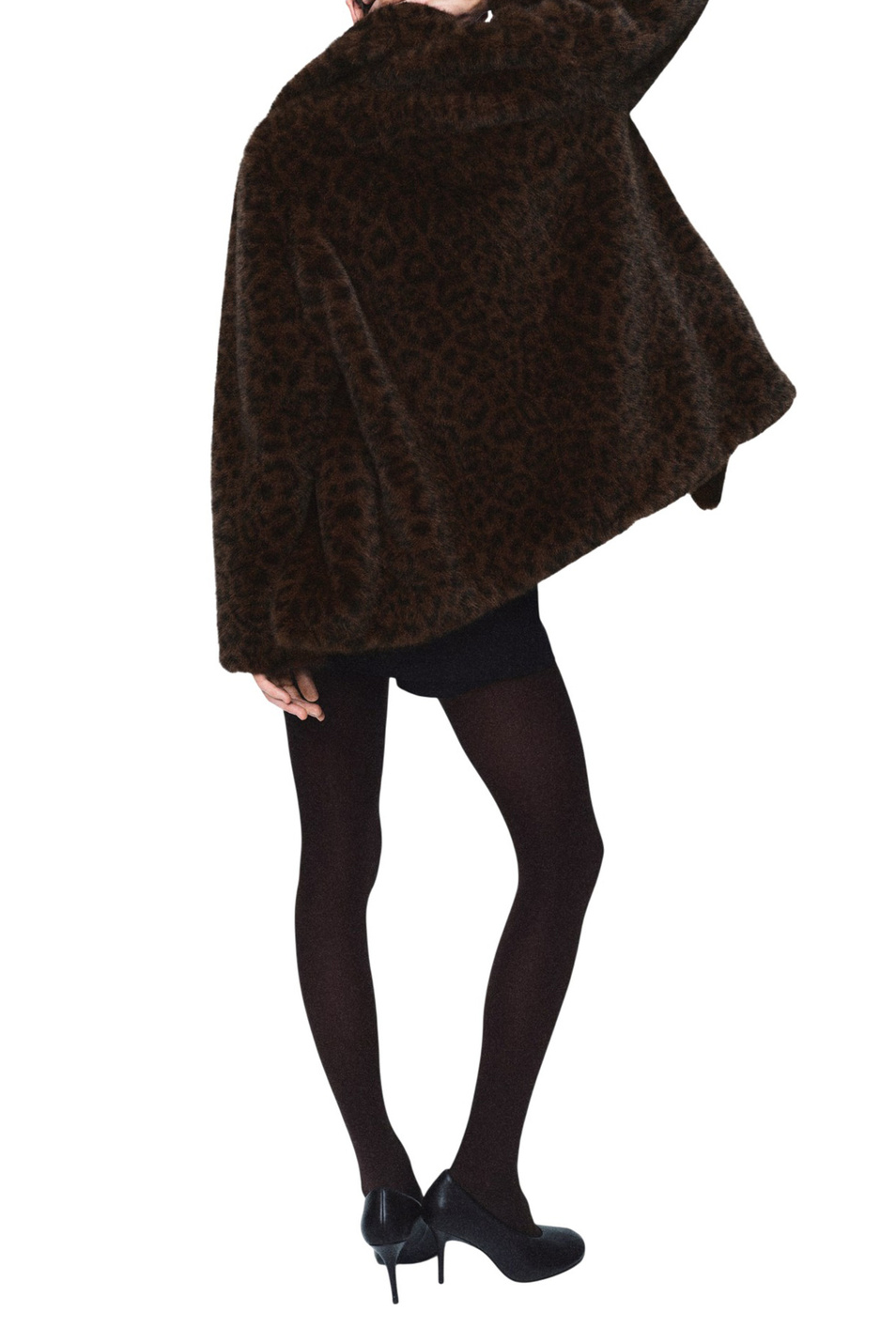 Женский Mango Полушубок ZURICH с леопардовым принтом (цвет ), артикул 17088280 | Фото 3