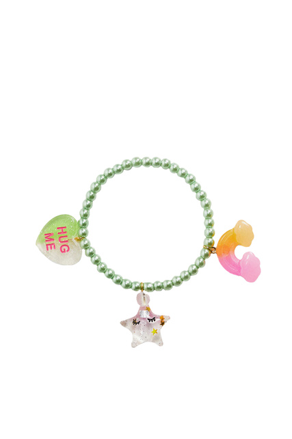 Эластичный браслет ANNA с подвесками|Основной цвет:Мультиколор|Артикул:37047109 | Фото 1