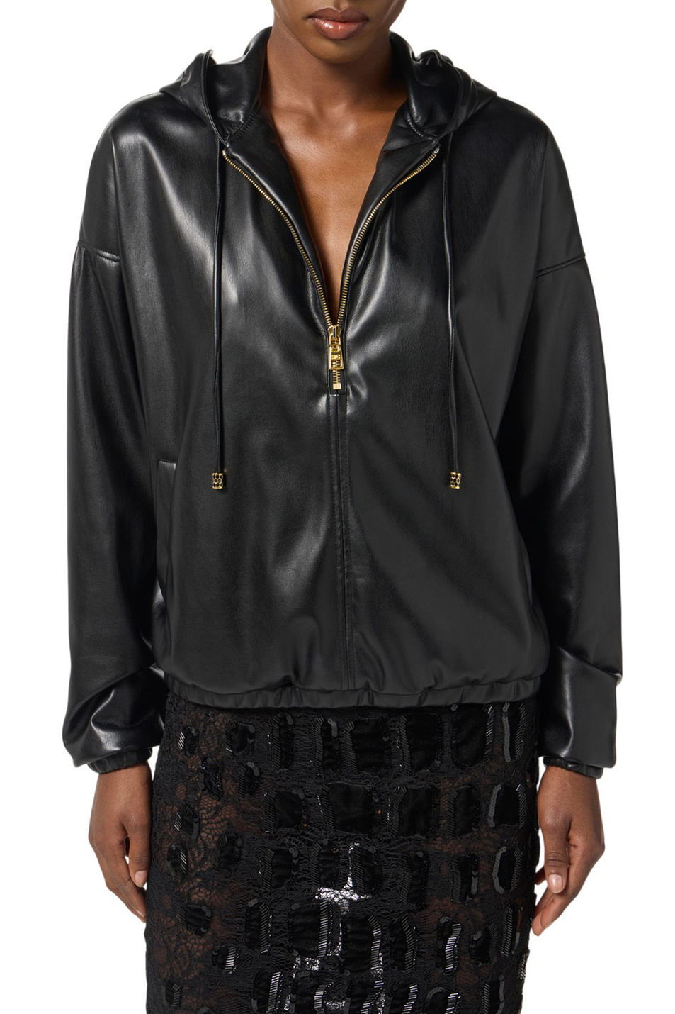 Женский Elisabetta Franchi Толстовка однотонная (цвет ), артикул MD01258E2 | Фото 3