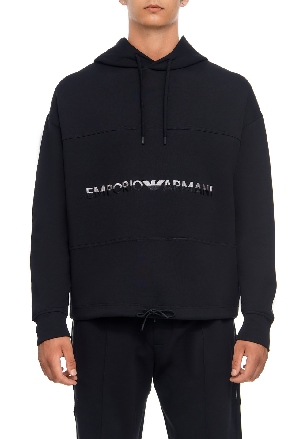 Мужской Emporio Armani Худи с логотипом (цвет ), артикул 6R1MCM-1JHSZ | Фото 1