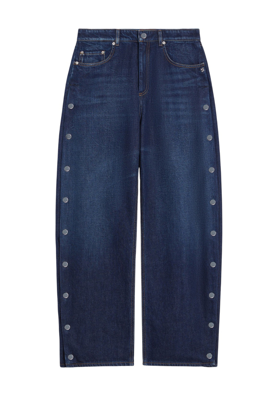 Джинсы LICHENE с отделкаой кнопками|Основной цвет:Синий Женский Sportmax Джинсы LICHENE с отделкаой кнопками (цвет ), артикул 2522186212 | Фото 1