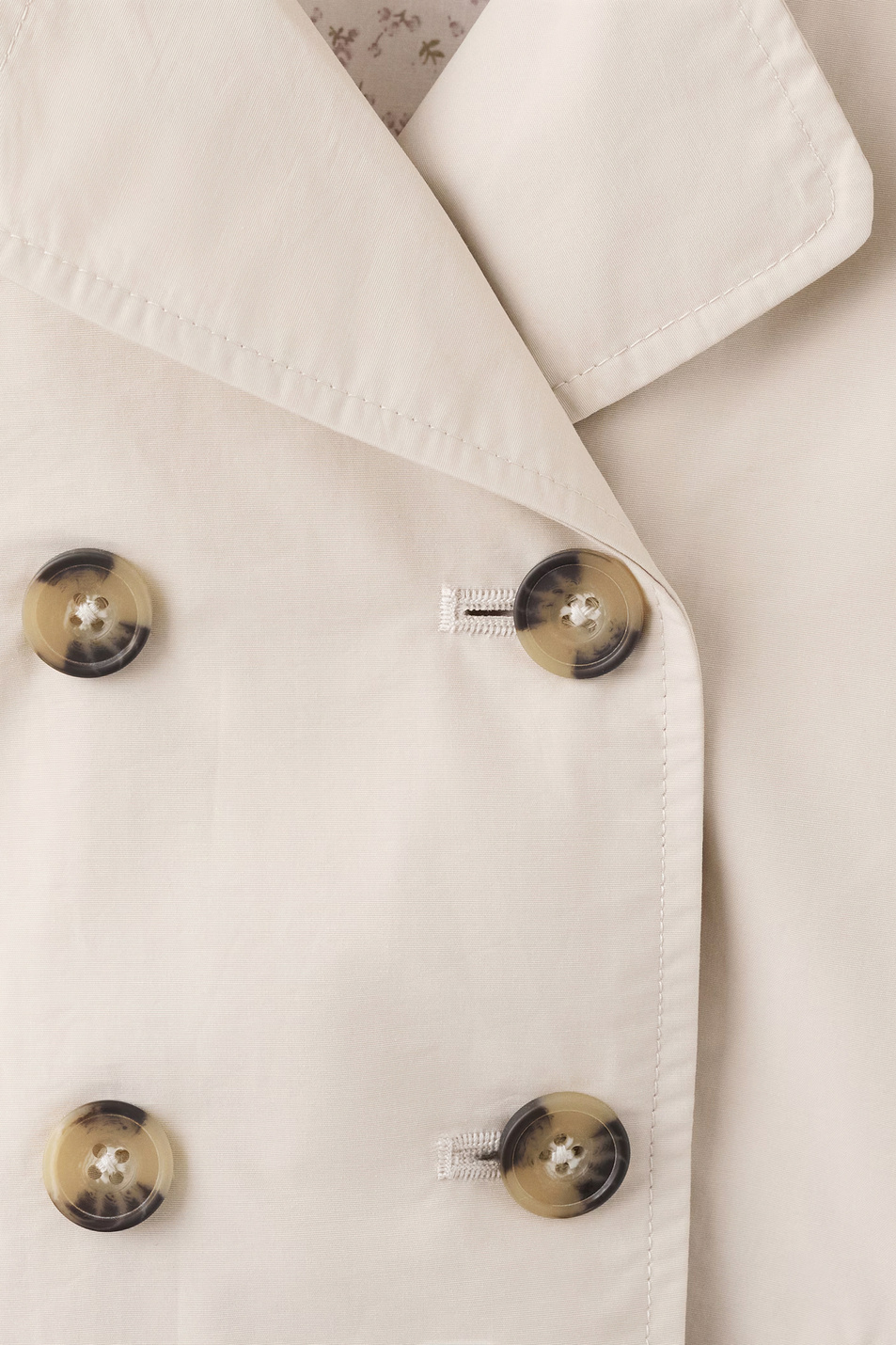 Тренч TRENCHB двубортный|Основной цвет:Бежевый Девочкам Mango Kids Тренч TRENCHB двубортный (цвет ), артикул 27084404 | Фото 3