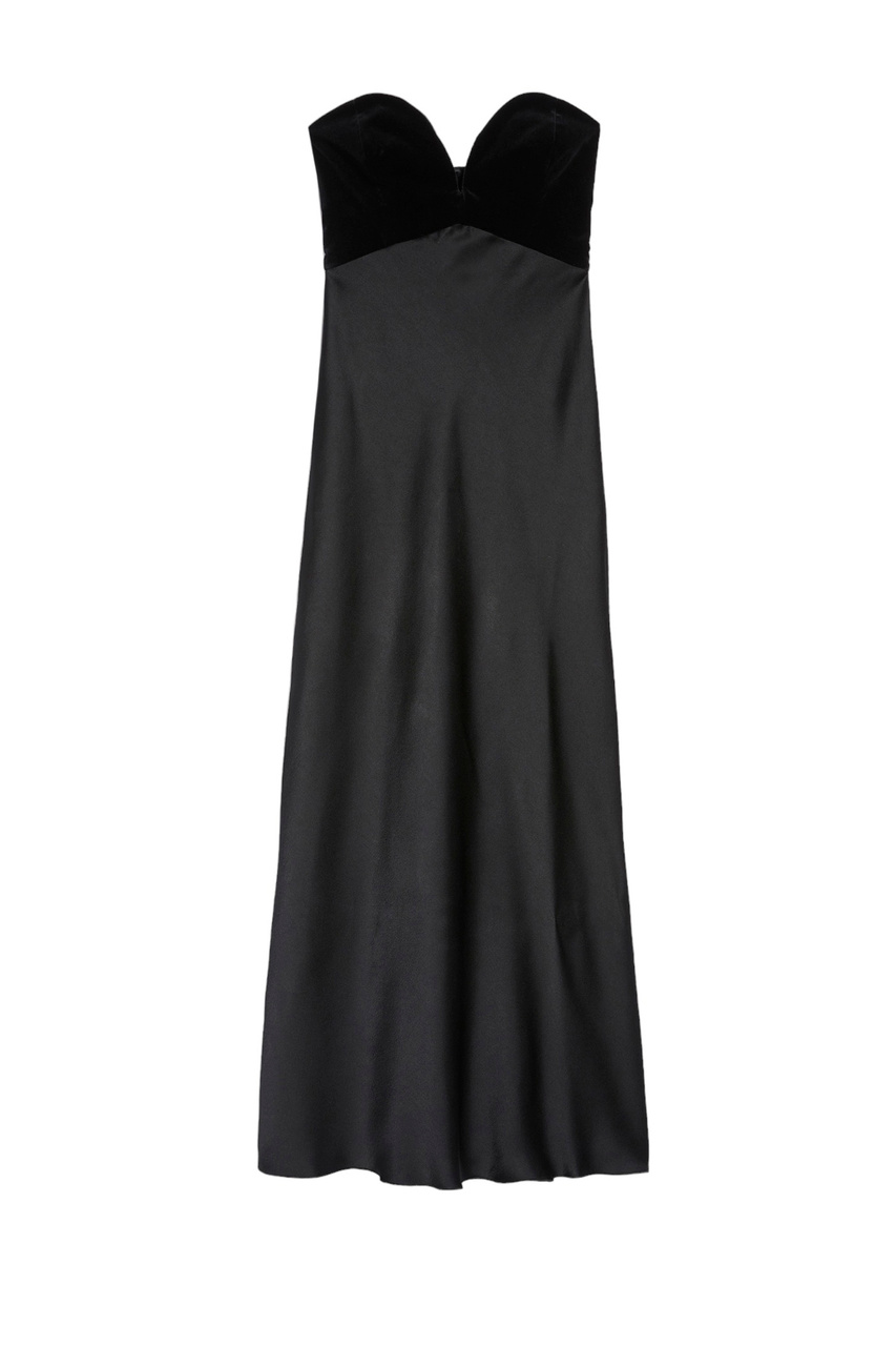 Платье CALDAIA из эластичного хлопка|Основной цвет:Черный|Артикул:2362260435 | Фото 1