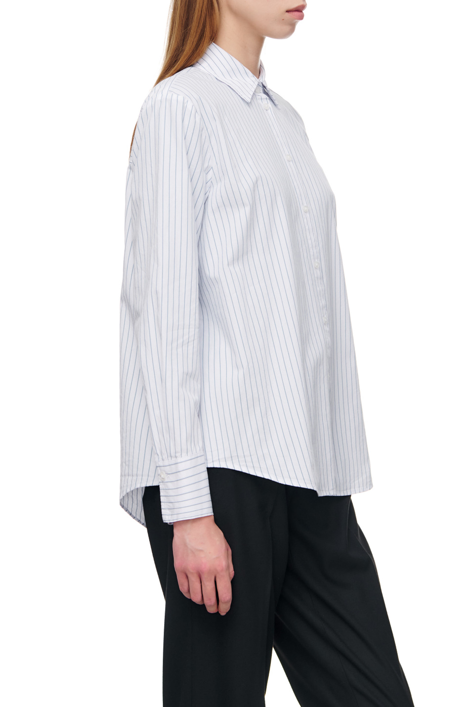 Женский Gerry Weber Рубашка из натурального хлопка в полоску (цвет ), артикул 760018-66413 | Фото 5