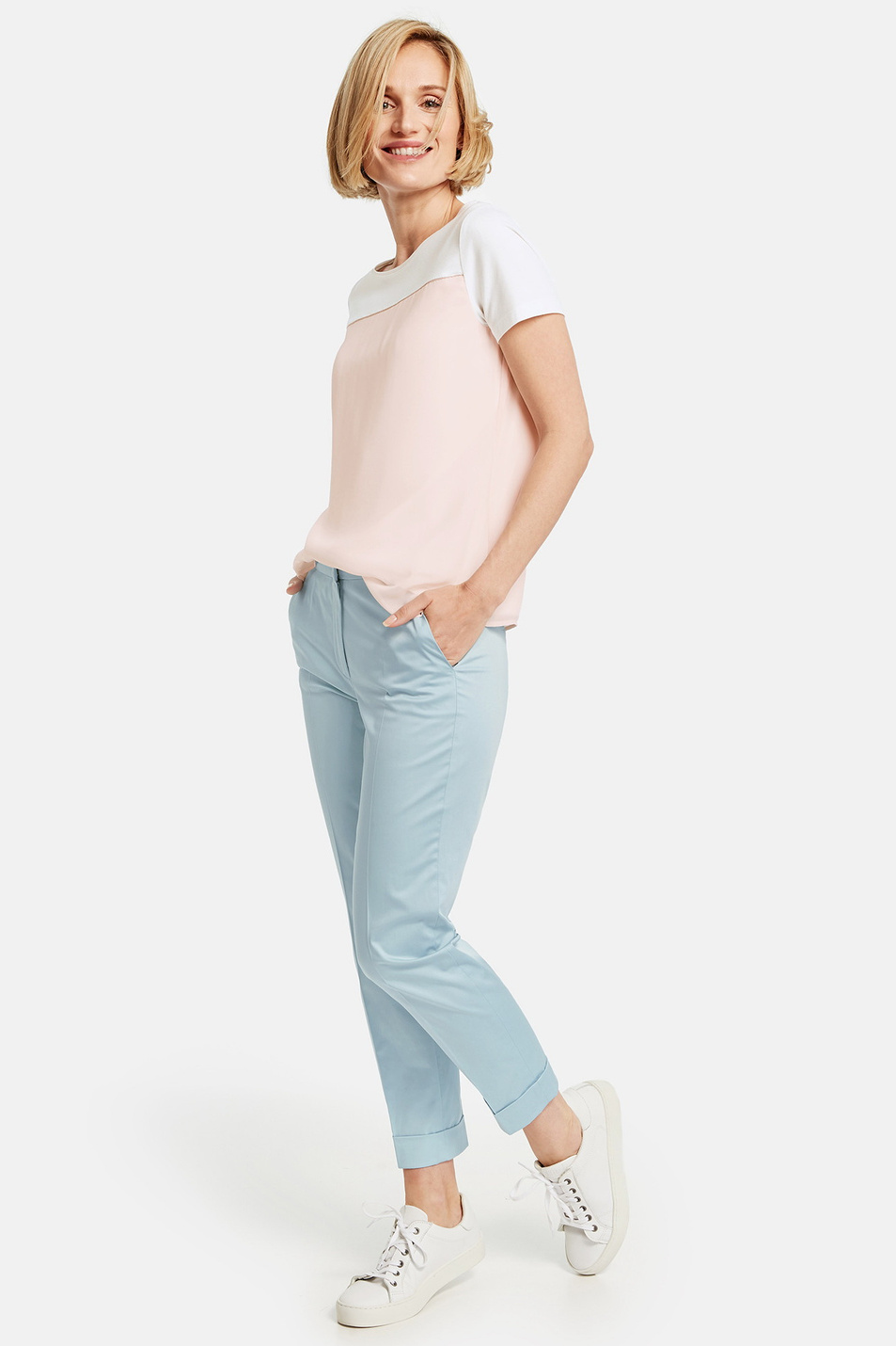 Женский Gerry Weber Брюки из эластичного хлопка (цвет ), артикул 320022-31370 | Фото 4