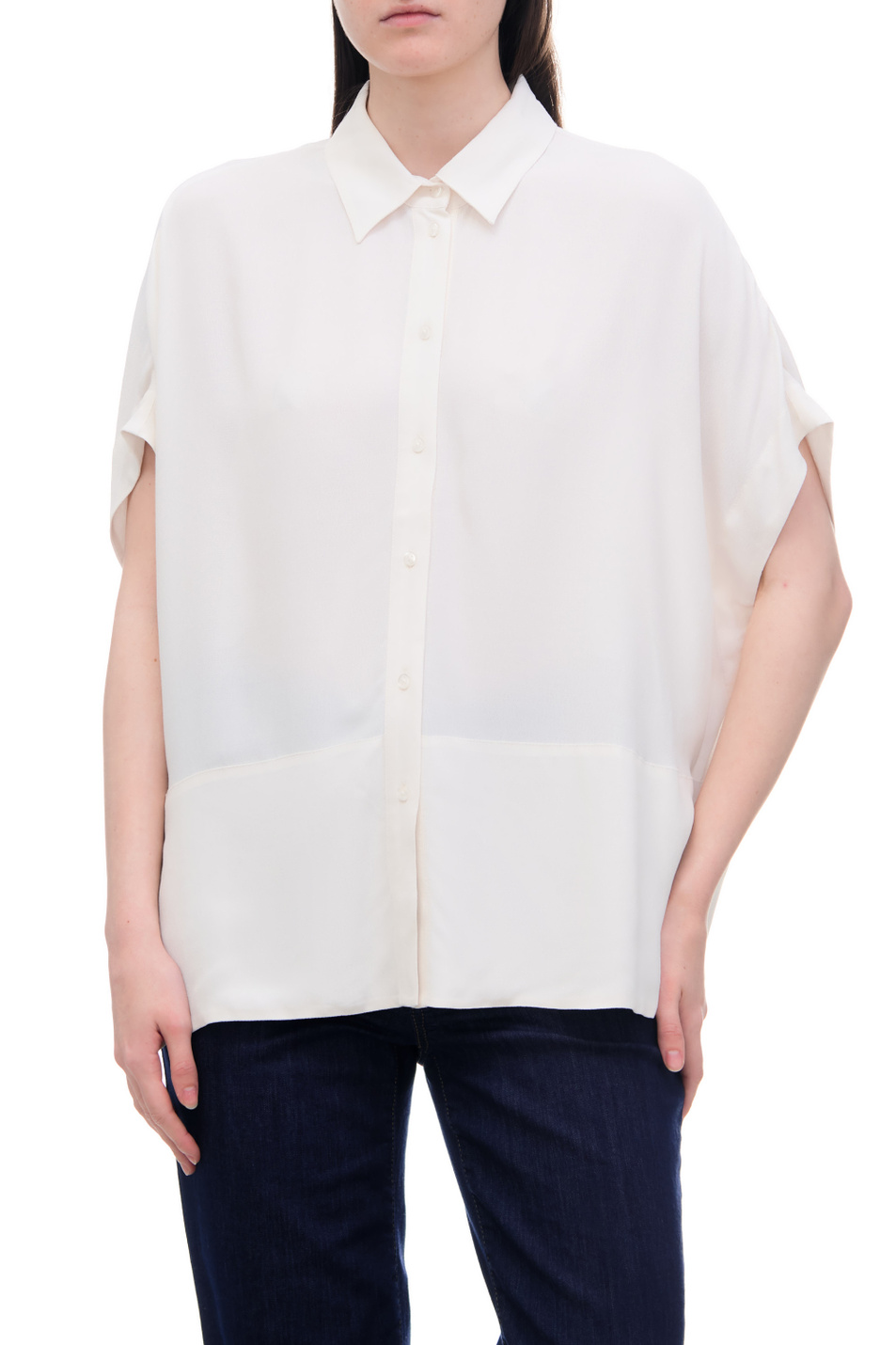 Женский Gerry Weber Однотонная блузка из вискозы (цвет ), артикул 860008-31406 | Фото 4