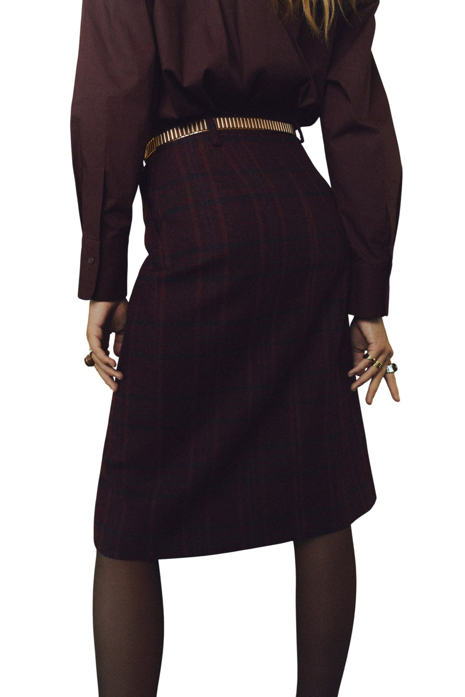 Женский Mango Юбка MONI в клетку (цвет ), артикул 17077911 | Фото 3